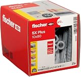 fischer 568110 SX Plus Expansion Wall Plug 10mm x 80mm Pack 25