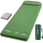 OGERY Self-Inflating Sleeping Pad, 3" Memory Foam Camping Mattress | Built-in Foot Pump, Insulated Foam, Memory Foam, Car Camping, Tent Camping, Backpacking, Compact Storage, 4-Season