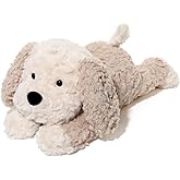 Niceween Stuffed Animals Adorable Dog Plush Toys 16.5 inches Soft and Comfort Dog Plush Toy Gift for Kids, Beige/Grey