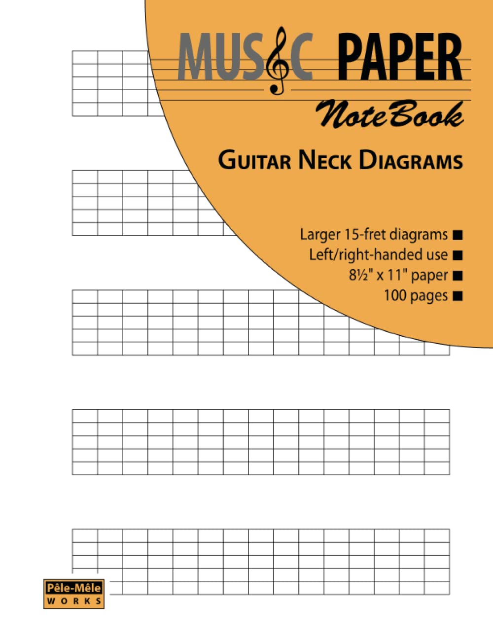 MUSIC PAPER NoteBook - Guitar Neck Diagrams (scales & modes)