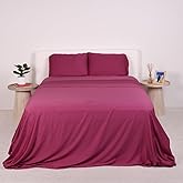 THE LAD COLLECTIVE 2.0 Bedding Set - 4 Piece Sheet & Pillow Case Set, Custom Blend, Soft, Comfortable, Temperature Regulating, & Easy-to-Use - (King, Aspen)