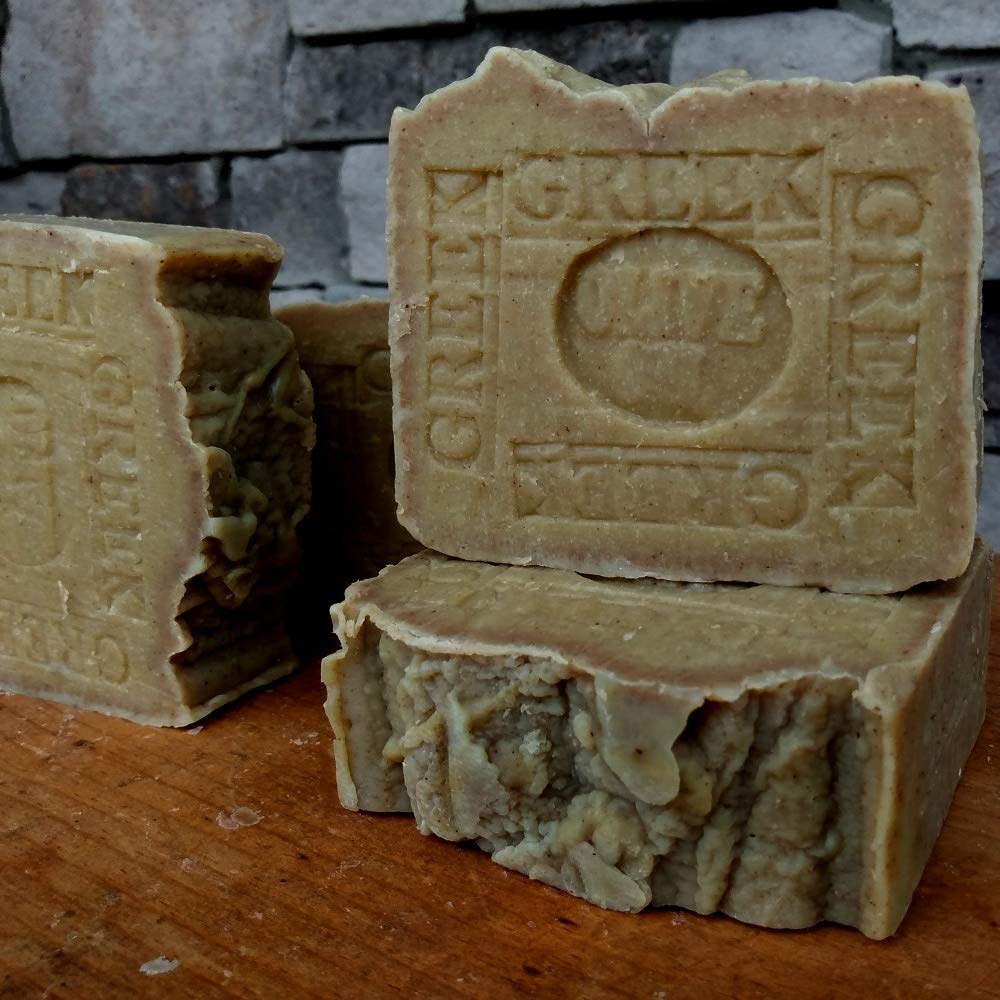 Greek"Olive Oil Soap" Bar 7 + Oz. Natural Artisan (Face and Body) Olive Oil Soap