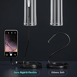 Endoscope Camera with Light, GinoCaco 1920P HD