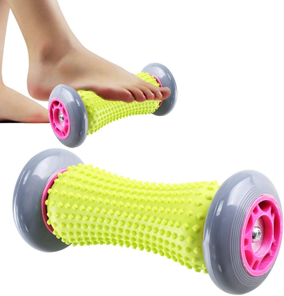 HO2NLE Foot Massage Roller Portable Muscle Roller Stick Wrists and Forearms Exercise Roller Relieve Plantar Fasciitis Heel Foot Arch Pain and Relax Shoulder Foot Back Leg Hand Tight Muscle 17 x 7cm