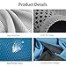 Fitvc Neck Cooling Towel Evaporative Fast Instant Cool Towels Cooling Neck Wrap Ice Towel Scarf Bandana Neck Coolers for Sports Yoga Athletes Gym Fitness (Blue-Gray)