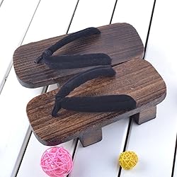 GK-O Mens Japanese Traditional Shoes Geta Wooden