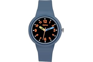 Edillas Kids Analog Watch for Girls Boys, Children Waterproof Learning Time Wristwatch Easy to Read Time for Child