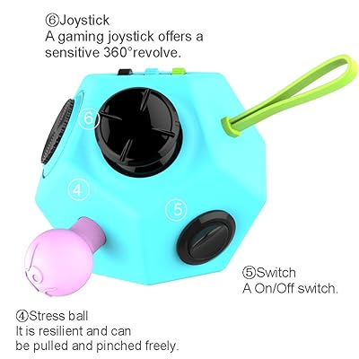 Buy Moshnoly 12 Sided Fidget Cube For Adults Anti Anxiety Dodecagon Cube Relieves Stress And Decompression Controller Block Toys For Kids And Adult With Adhd Add Ocd Autism In School Online In