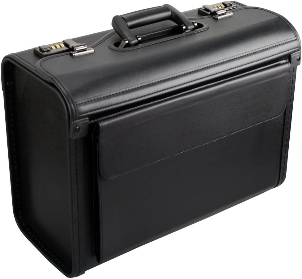 Borsa Pilota D&amp;N Business Line - 46 Cm, 29 Litri, Nero, Con Serrature A Combinazione