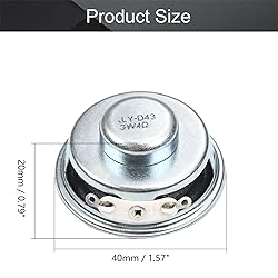 Fielect DIY Magnetic Speaker 3W 4 Ohm 40mm Diameter