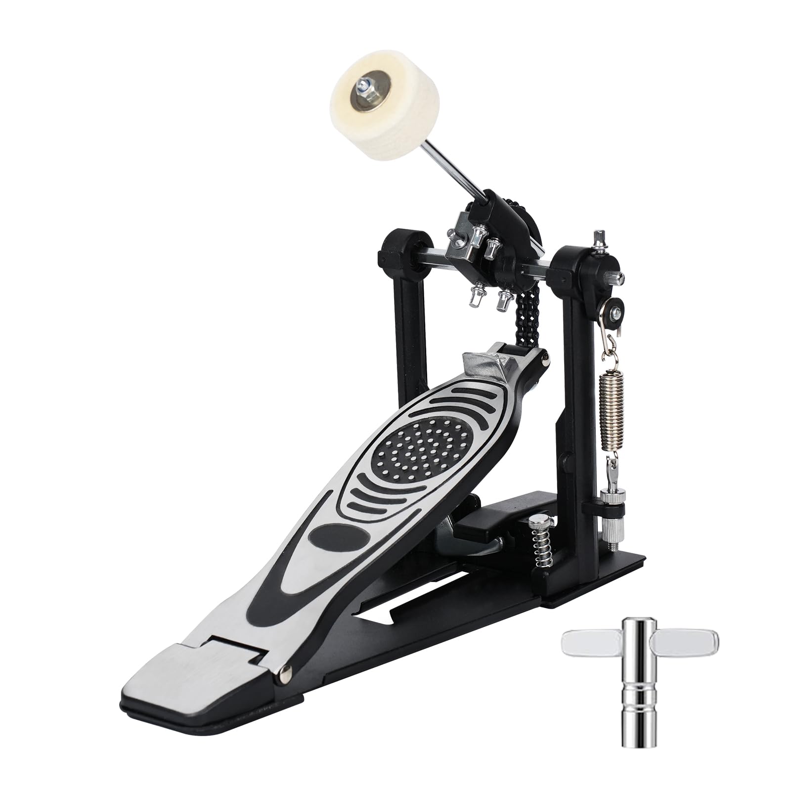 Photo 1 of Bass drum pedal,Double chain pedal,Single pedal hammer, bass drum pedal hammer, drum practice instrument accessories