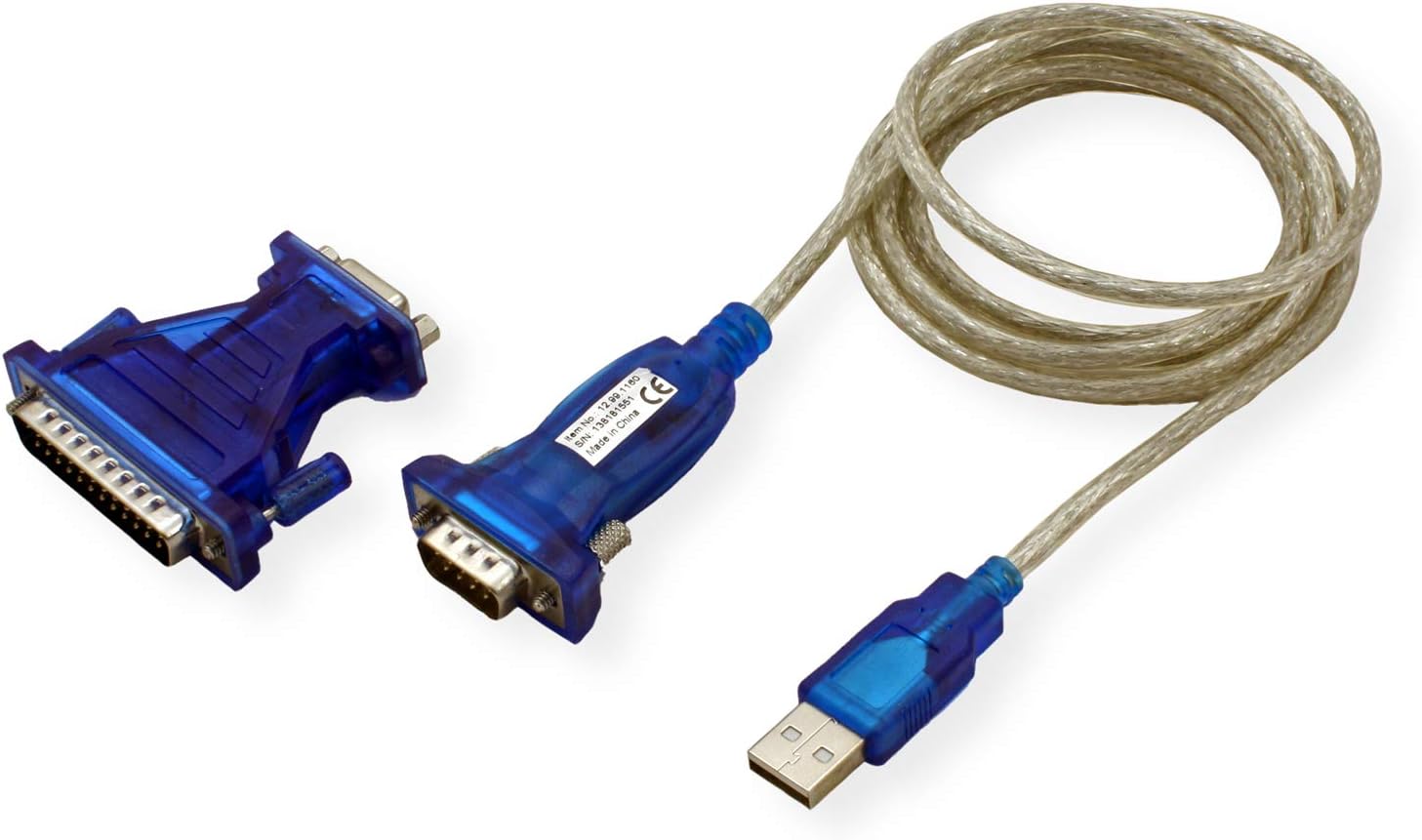 Value 1.8 m USB to Serial Converter Cable, transparent - Image 4