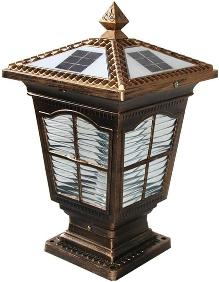 Cualquier leampp Columna Columna solar lámpara de la puerta exterior de