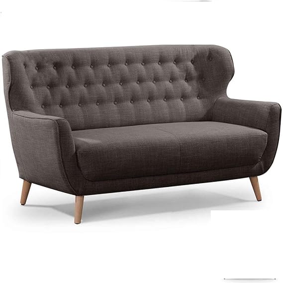 CAVADORE Zweisitzer-Sofa Abby / Klassisches Polstersofa mit