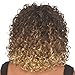 Vivica A Fox HW-TWEEDY Synthetic Fiber, 3/4 Half Wig in Color 1B, Off Black
