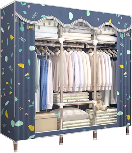 Alyr Armoire En Tissu Cabine Tissu Intisse Dressing Penderie Toile Armoire Portable Penderies Repliables Avec Porte Manteaux Armoire De Rangement Penderie De Vetement W Amazon Fr Cuisine Maison