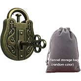 SHUYUE Lock and Unlocking 3D Brain Teasers Puzzles Cast Metal Disentanglement Puzzles for Kids and Adults