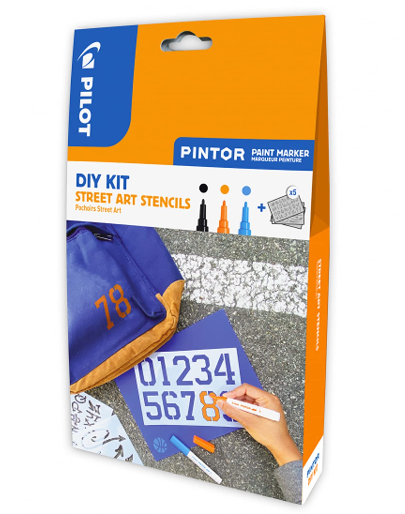 PILOT Pintor Creative Kit Stencils Assorted Colours Fine Point