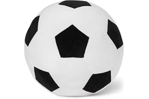 Amazon Basics Kids Plush Decorative Soccer Ball Pillow, Decorative Cushion, Soft Room Décor