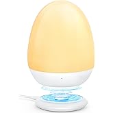 MediAcous Night Lights for Kids Room, Egg Light for Nursery with Stable Charging Pad, Dimmable Baby Night Light with 1H Timer & Touch Control, ABS+PC LED Egg Night Light for Breastfeeding, Up to 200H