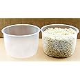 2 Pack Rice Measuring Cup Clear Bright Kitchen Brand Cooker Replacement Cup Plastic (2 Rice Cups)