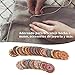 100Pcs Decorative Buttons for Crafts 1 Inch Vintage Wood Buttons with 2 Holes for DIY Sewing Craft Decorative, Mixed Pattern (25mm)