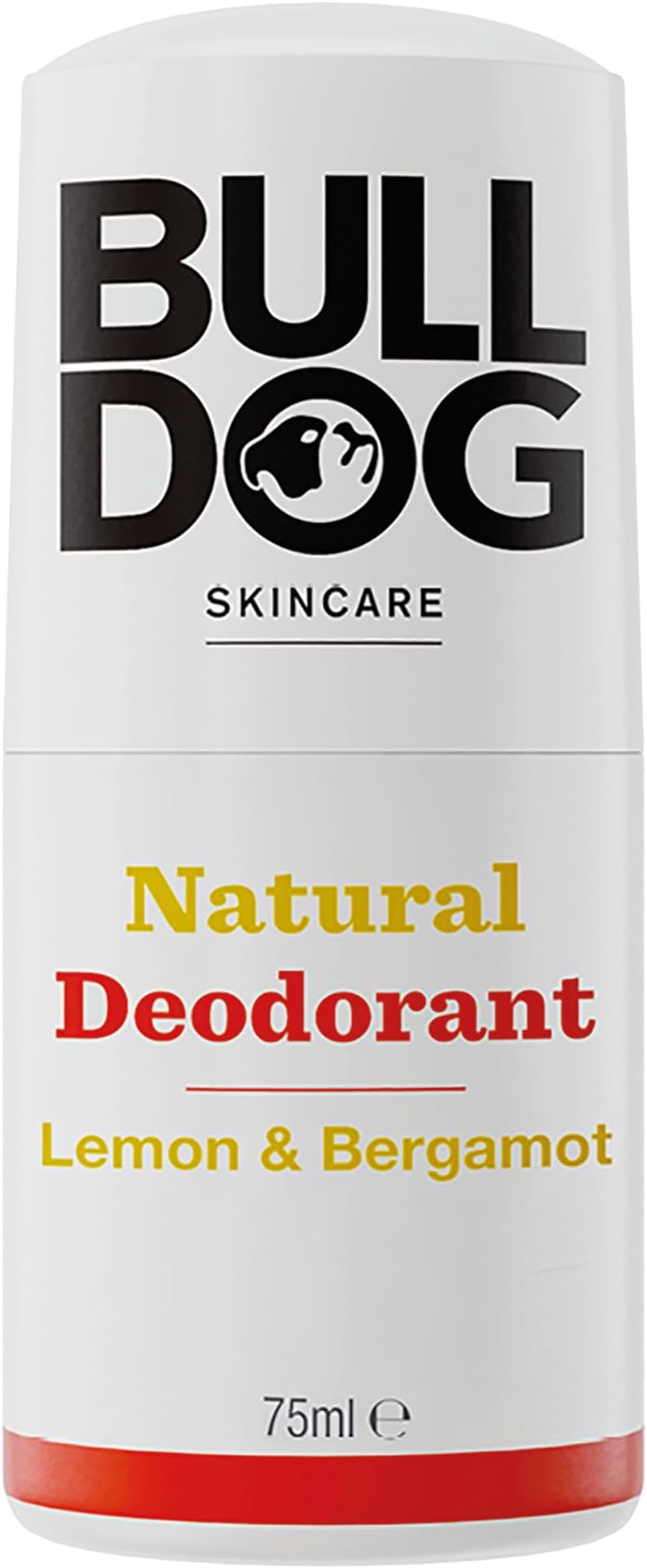 BULLDOG SKINCARE Lemon Bergamot Natural Deodorant For Men 75ml Vegan