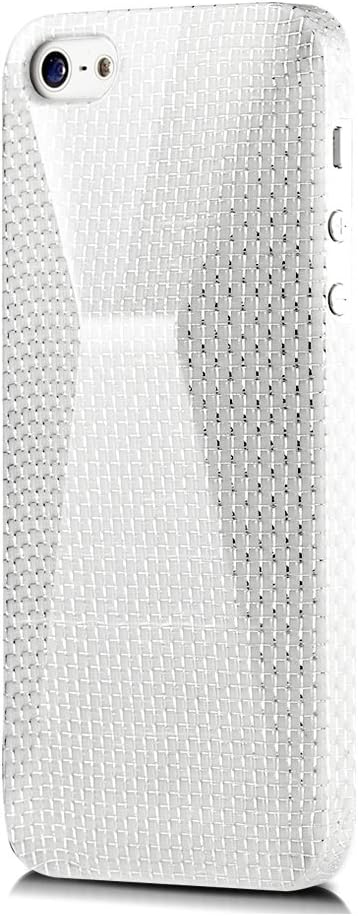 monCarbone Peak iPhone 5/5S Carbon Fiber Case - Arctic White