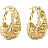 Gold Hoop Earrings For Women Trendy,Chunky/Big/Thin/Medium/Oval/Thick/Twist Multi-Colored Zirconia Dangle Huggie Rainbow CZ Hoops Lightweight,Amber Resin Hoops,Birhtday Fashion Jewelry Gift.