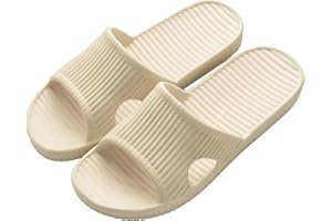 VIDSID Shower Slippers for Women Men, Quick Drying Lightweight Non Slip Open-toe EVA Travel-friendly Breathable Shoes Slide Slippers for Bathroom,House Slipper,Outdoor