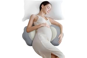 DONAMA Pregnancy Pillows for Sleeping, Memory Foam Maternity Pillow Support for Back Belly HIPS, Adjustable Travel Wedge Pillow for Pregnant Women, Side Sleeping Pregnant Pillows with Cooling Pillowcase