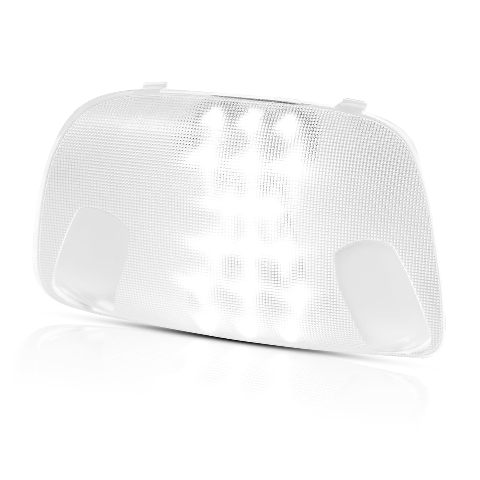 Photo 1 of Gempro Interior Map Dome Light Cover Len&White Led Overhead Console Reading Lamp Compatible with 1999-2007 Ford F250 F350 F450 F550, 6000K White