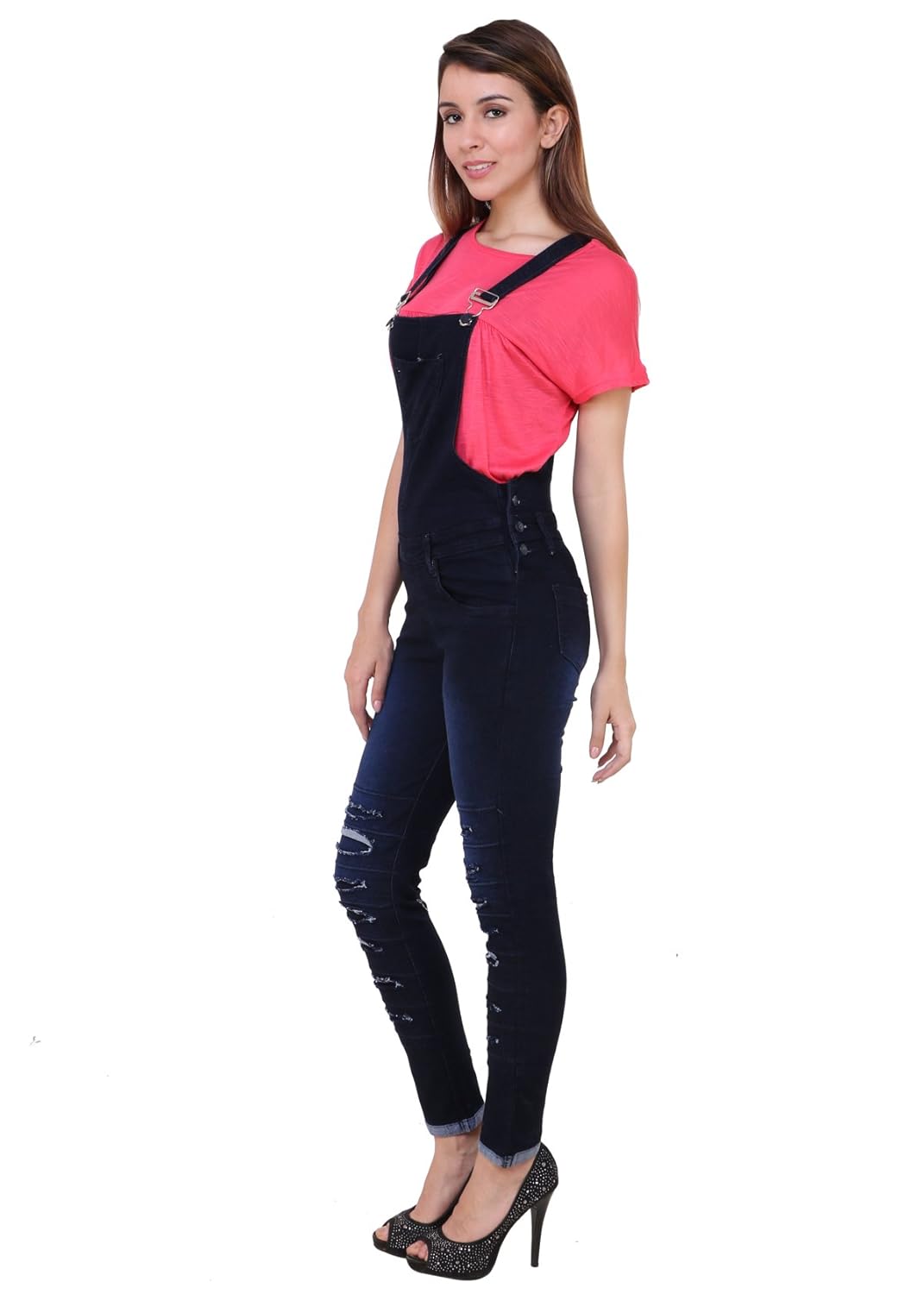 broadstar women's slim fit dungarees