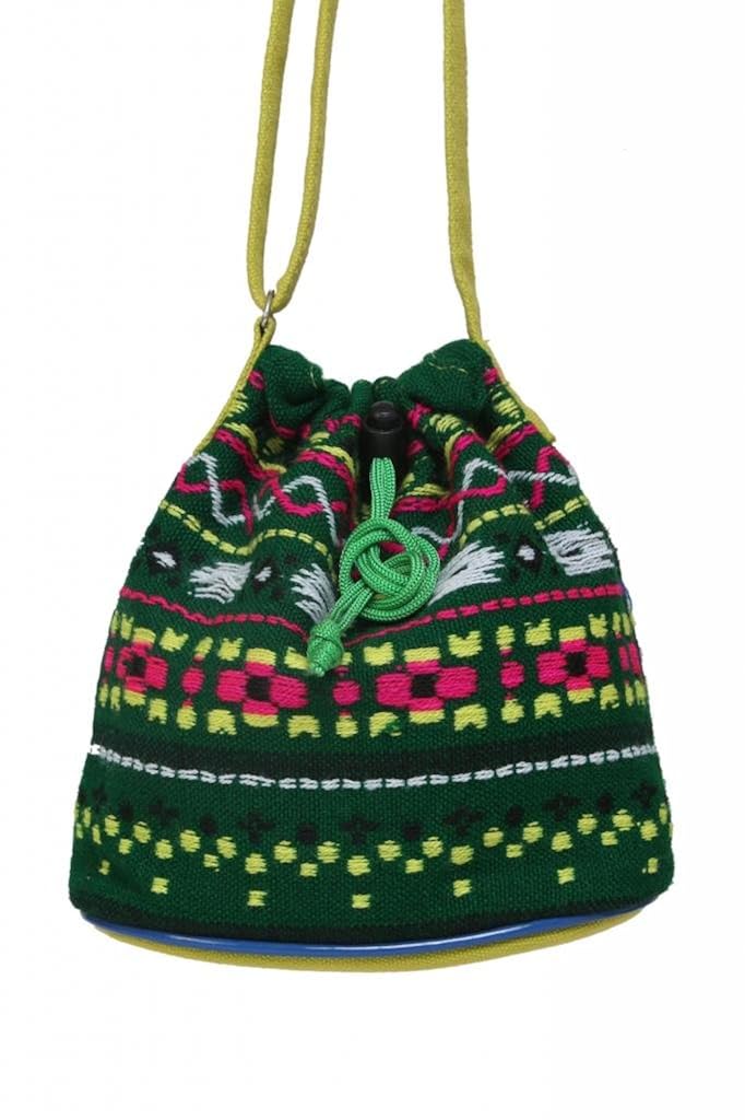 anekaant ethnic acylic/canvas potli pouch