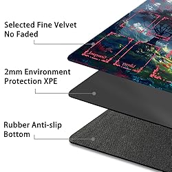 Durable MTG Playmat TCG Playmat with Zone and