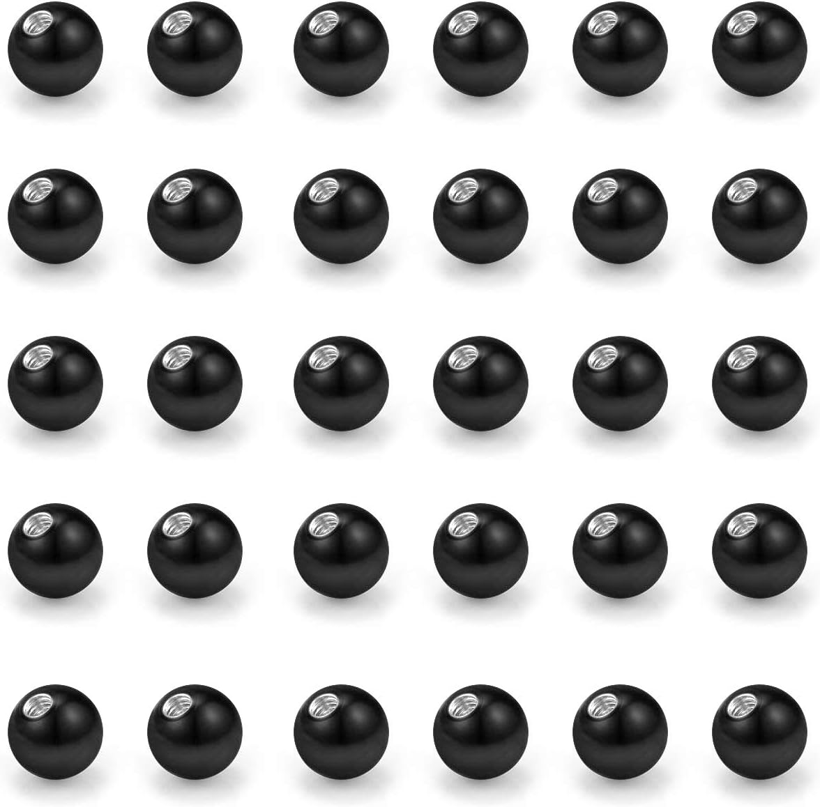 FECTAS Universal Piercing Replacement Balls 14G Body Jewelry Piercing Barbell Parts 30PCS