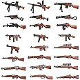 Gresdent WW2 Toy Soldiers Figures Army Battle Toy Set- WWII Weapon Battle Building Blocks Compatible with Major Brand