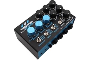 SUNGOOYUE Bass Effects Pedal, Bass Preamp Bass Equalizer with 3 Band EQ Semi Parametric Mid Control Parallel Signal Chain for