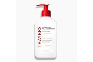 THAYERS Milky Hydrating Face Cleanser with Snow Mushroom, Hyaluronic Acid, Dermatologist Recommended Gentle Facial Wash, Hydrating Skincare for Dry, Sensitive Skin, Paraben Free, 8 FL Oz, Clear