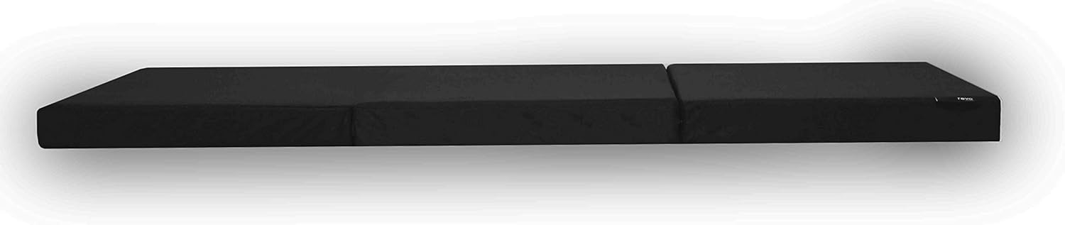 American Furniture Alliance Jr Twin Black Trifold Mattress, Mesh/Poly: Furniture & Decor