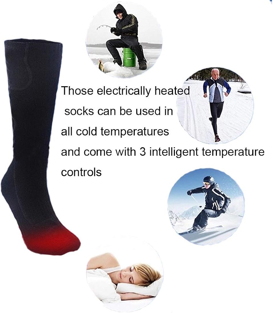 electrically heated socks，warm socks,Rechargeable Heating