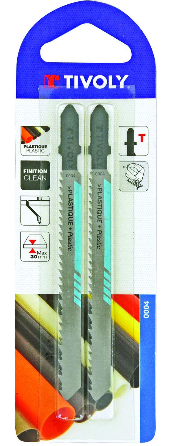 Tivoly xt505520004 Jigsaw Blades (Pack of 2 Bosch Plastic