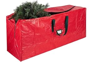 Christmas Tree Storage Bag Strong Waterproof Xmas Disassembled Trees Bag with Reinforced Handles Rectangle