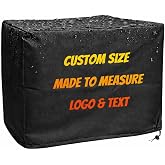 Custom Fit Home Dust Protection Cover - Made-to-Measure Protective Cover with Personalized Text or Logo for Furniture &amp; Equipment