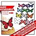 Cakeshop 12 x PRE-CUT Mixed Color Edible Butterfly Cake Toppers