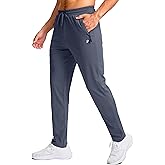 Pudolla 32"/34"/36"/38" Inseam Men's Tall Sweatpants with Zipper Pockets Lightweight Joggers for Athletic Workout Casual
