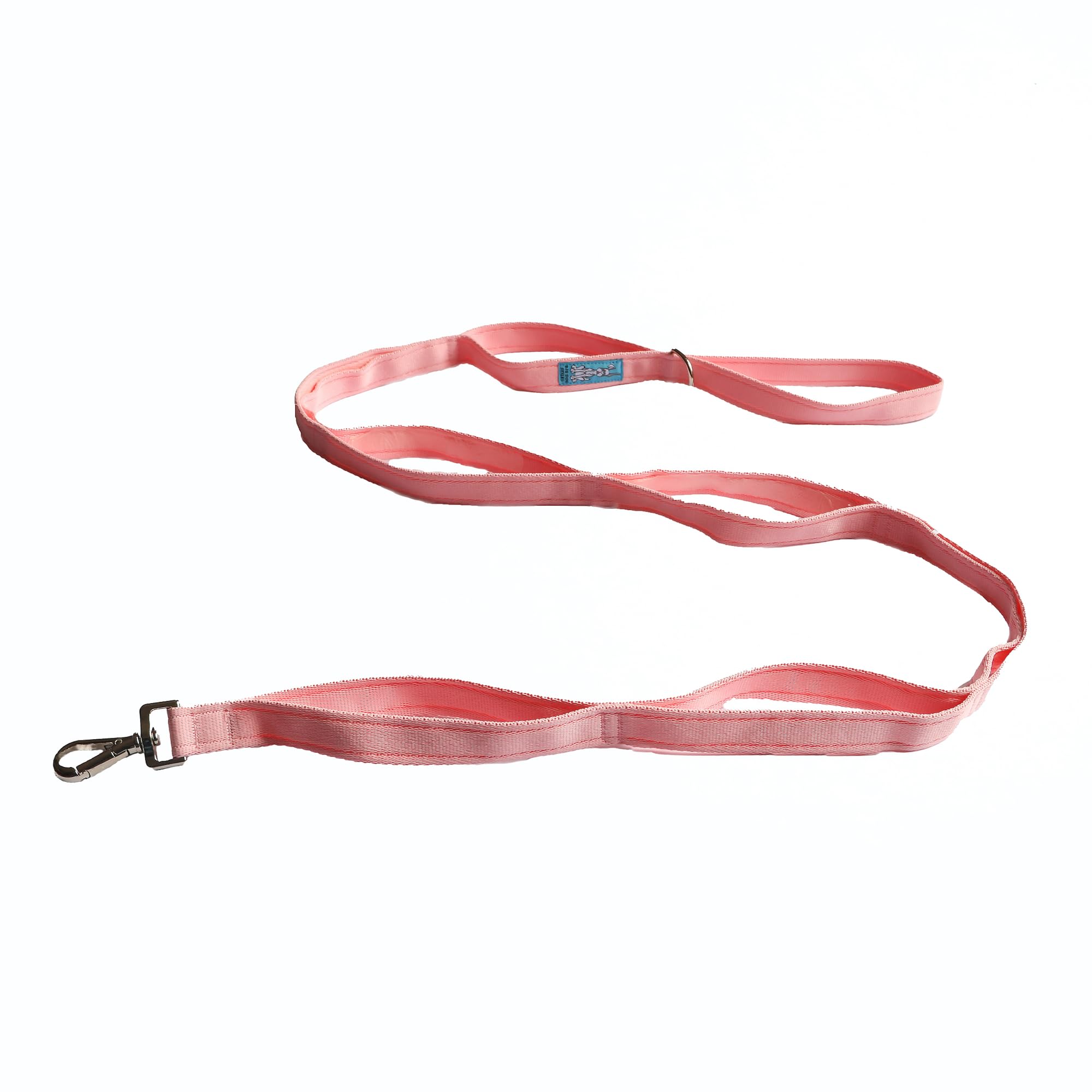 Big Dog Styles Multi-Handle Lead/Leash. Made in the UK. Heavy Duty, 1.8 Meters, 8 Handle Positions. (Pink)