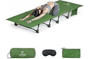 HITORHIKE Camping Cot Compact Folding Cot Bed for Outdoor Backpacking Camping Cot Bed