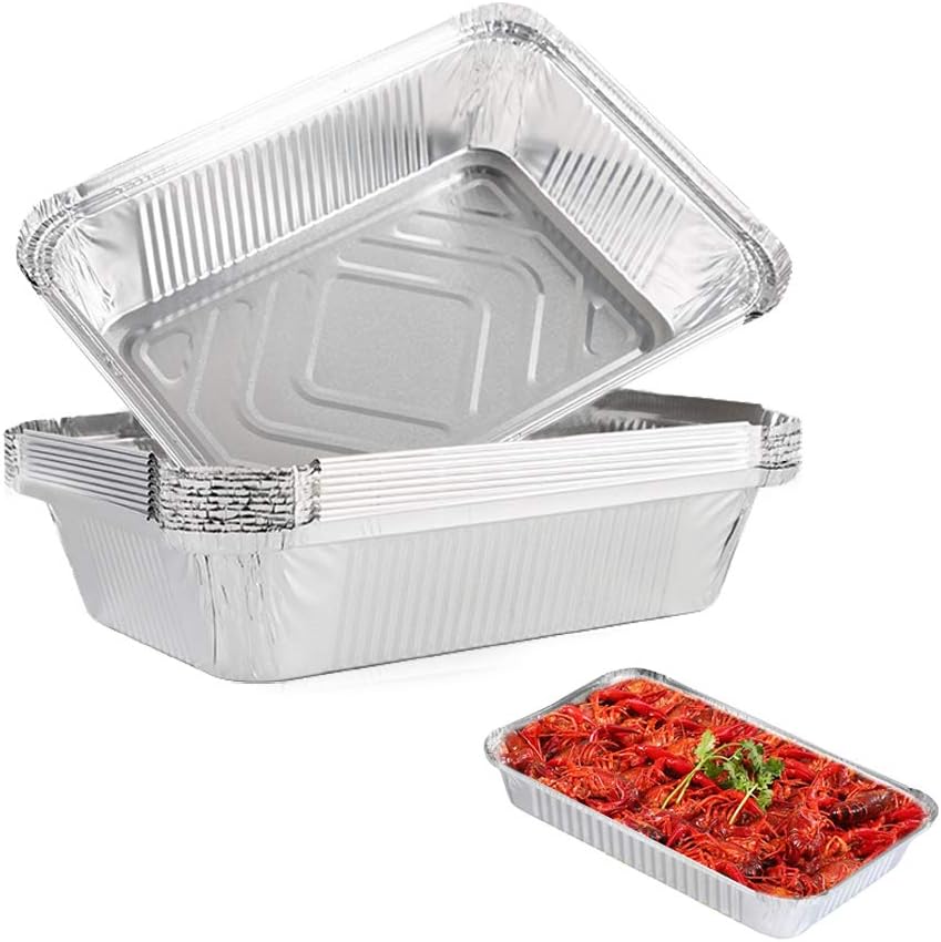Foil Trays Containers,Bunahome Large Disposable Aluminium Foil Trays