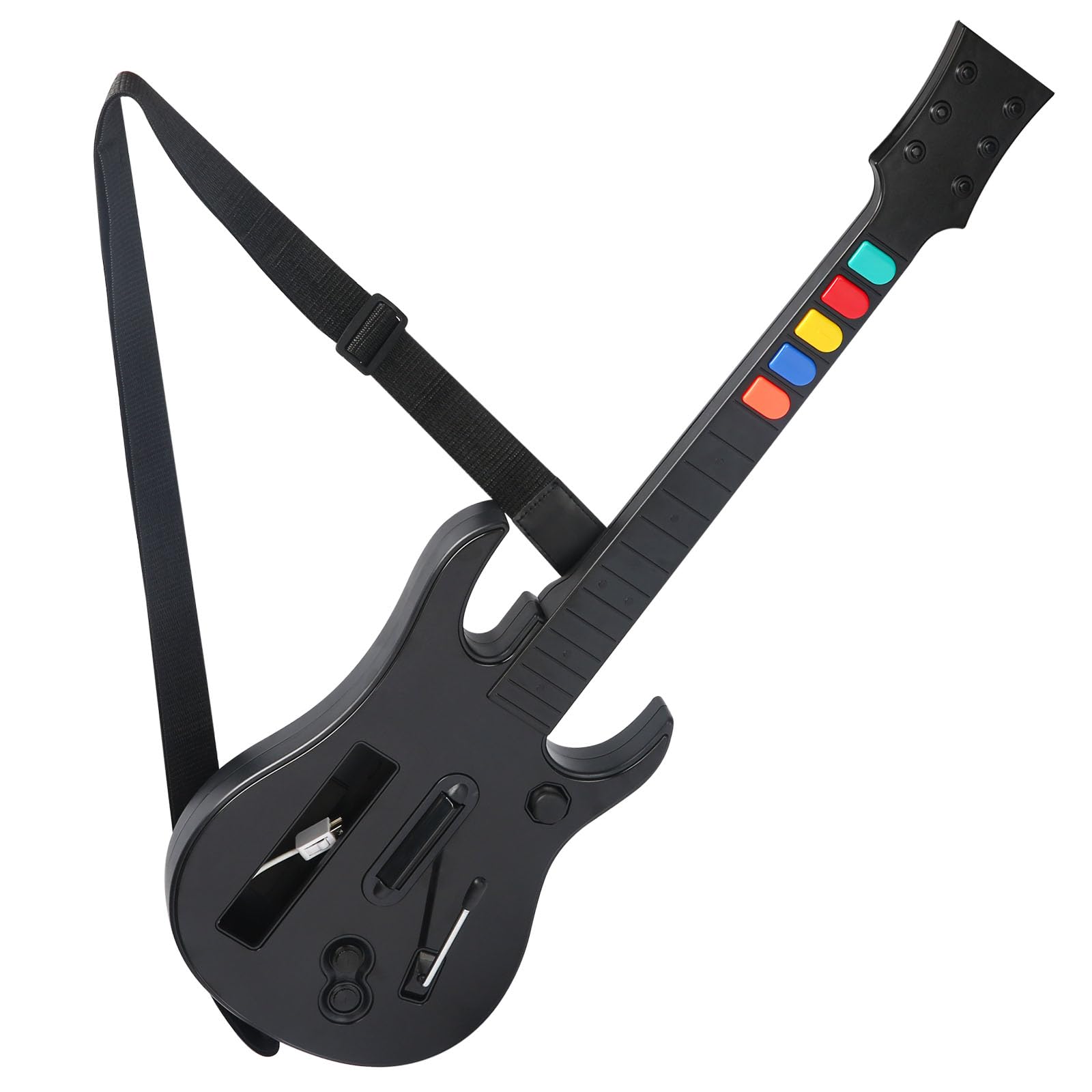 Photo 1 of KYAYUGM Wii Guitar Compatible for Nintendo Wii, Supports for Guitar Hero and Rock Band Games. - black?Rock Band 1 is Not Supported?